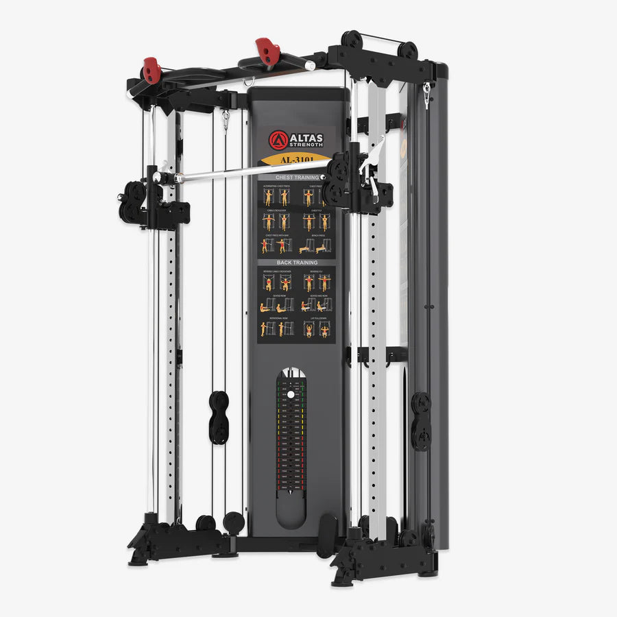 Shop the Altas Folding Smith Machine AL-3101, the ultimate home gym equipment for compact spaces in Vancouver.