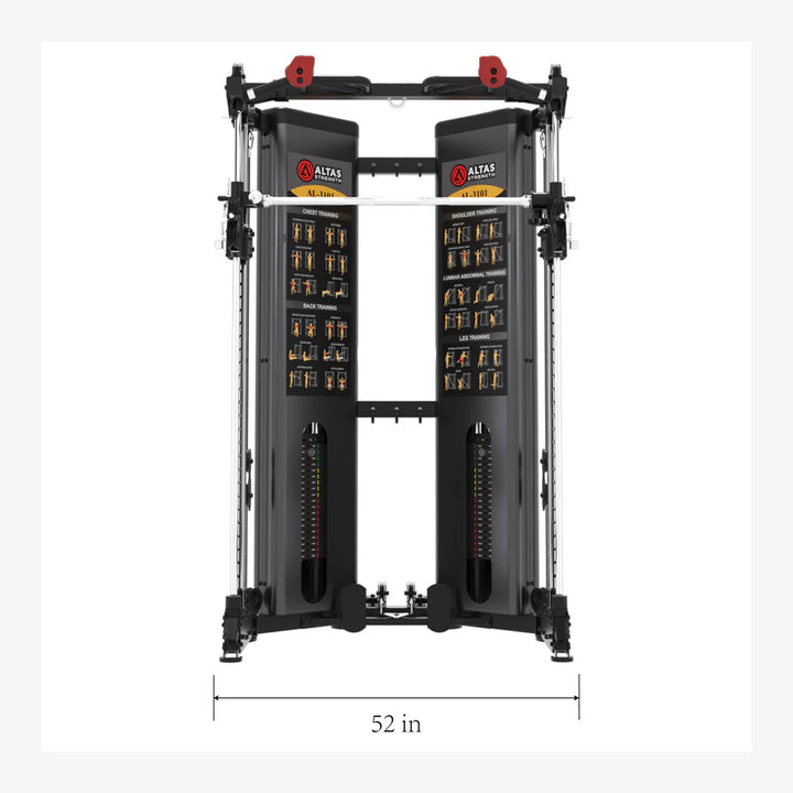 Altas Folding Home Gym Smith Machine, space-saving gym equipment for compact spaces in Vancouver.