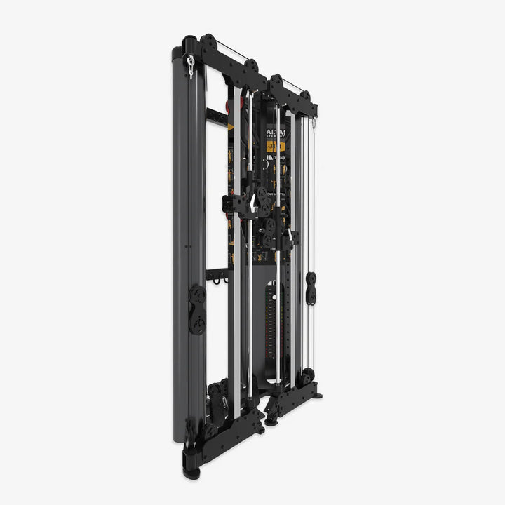 Shop the Altas Folding Home Gym Smith Machine, perfect for compact spaces in Vancouver. Train safely and effectively!