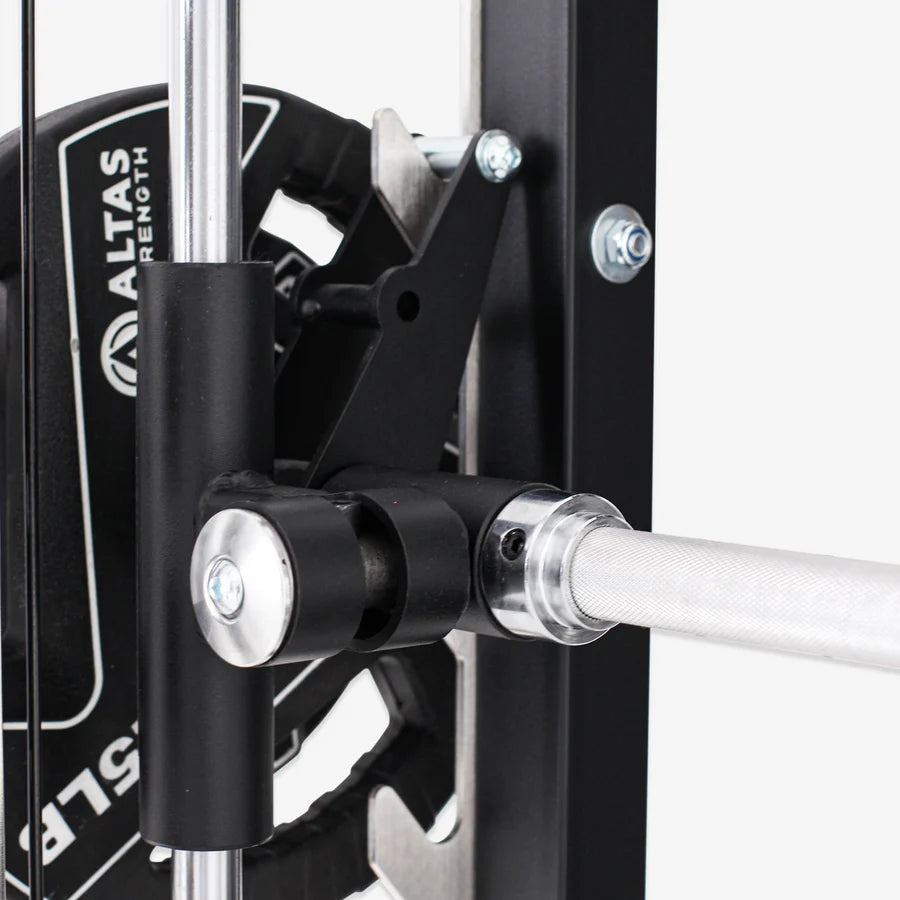 Smith Machine AL-3107 close-up showcasing premium build for home gym training in Vancouver. Shop for durable gym equipment!