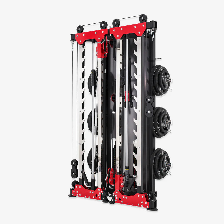 Foldable ALTAS Strength Smith Machine AL-3107, perfect for home gyms in Vancouver. Shop compact gym equipment for all fitness needs.