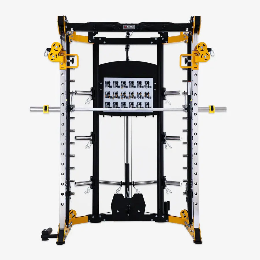 Shop the Altas Strength Smith Machine AL-3059 for a complete workout experience in your Vancouver home gym.