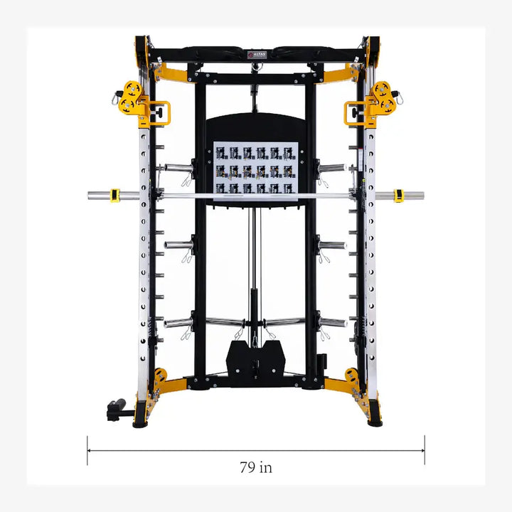 Altas Strength Smith Machine AL-3059 for strength training and home gym, 79 inches tall, ideal for Vancouver fitness enthusiasts.