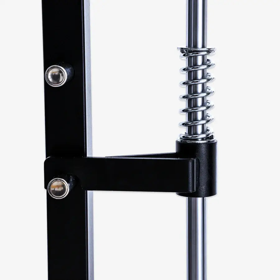 Detail of Altas Strength Smith Machine AL-3059's robust adjustable spring mechanism for dynamic workouts.