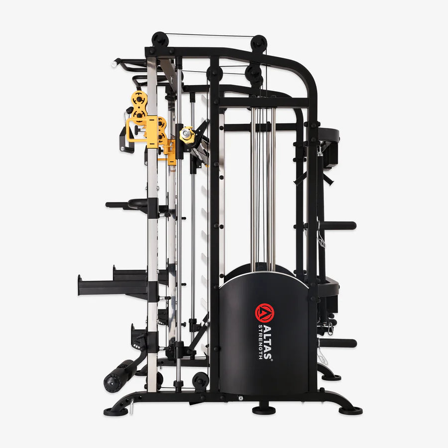 Shop the Altas Strength Home Gym Smith Machine AL-M810 for your Vancouver home gym, perfect for all fitness enthusiasts!