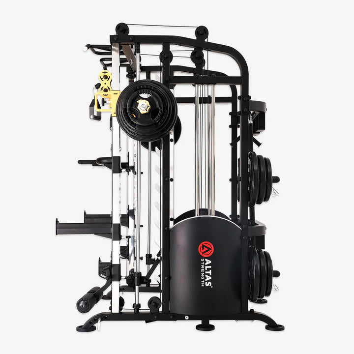 Build strength with the Altas Strength M810 Smith Machine, perfect for home gyms in Vancouver. Shop affordable gym equipment today!