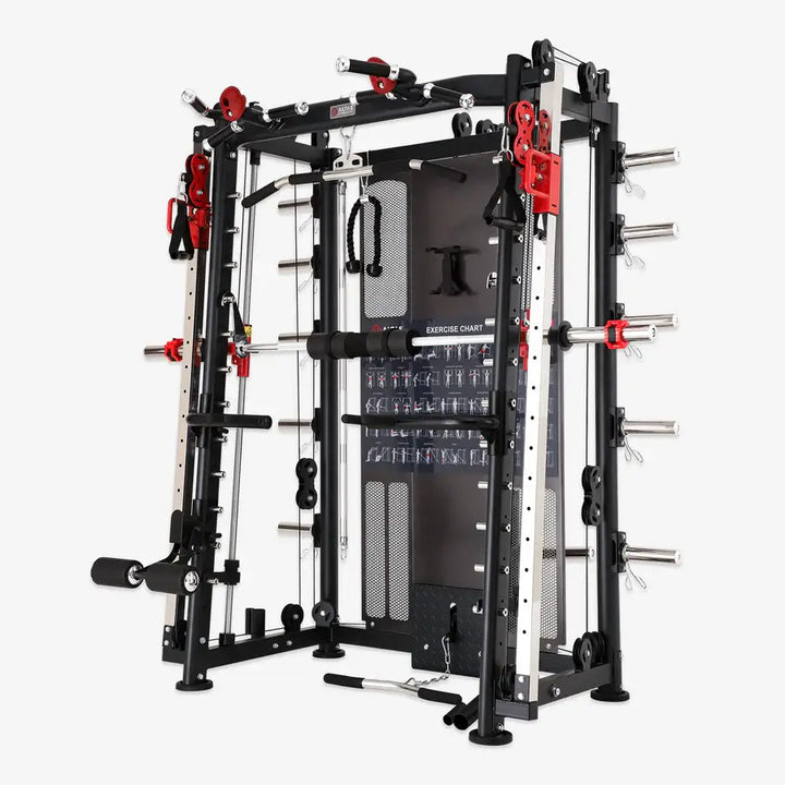 Smith Machine AL-3000Y for home gym workouts in Vancouver, featuring multi-function design and heavy-duty construction.