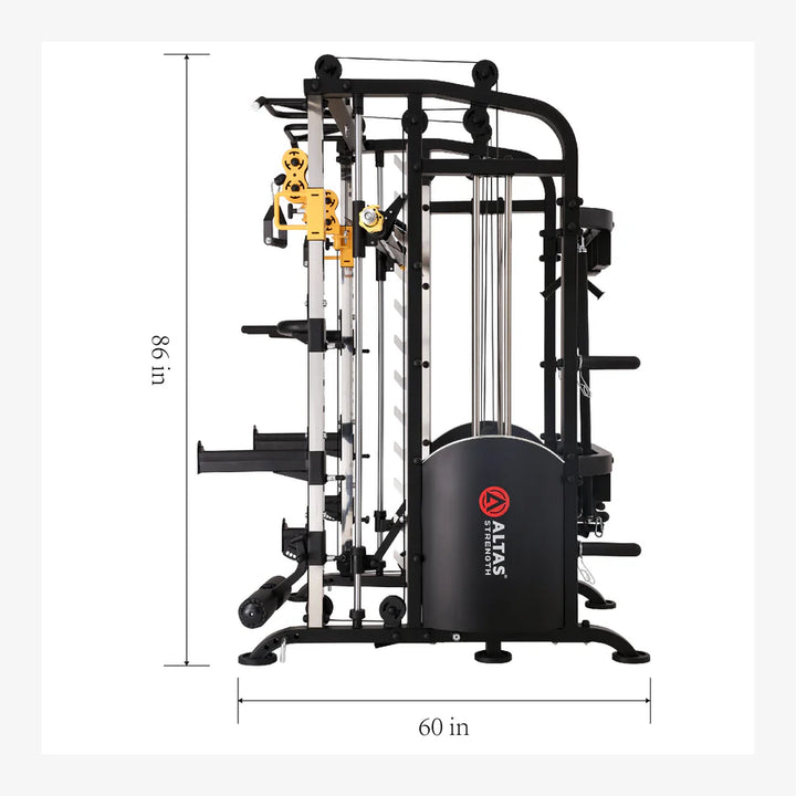 Shop Atlas Strength M810 Smith Machine for your home gym in Vancouver. Build muscle with versatile weightlifting equipment!