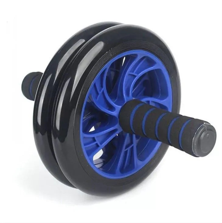 Shop the X-RIVAL Deluxe Double Abs Wheel in blue for your home gym in Vancouver. Perfect for training and building strength!