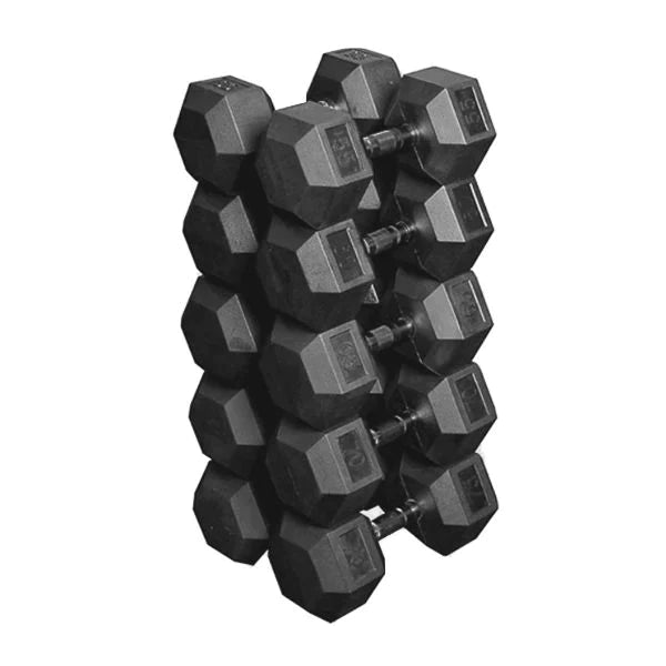 Shop the 80-120lbs Hex Dumbbell Set for advanced weightlifting. Perfect for your home gym in Vancouver!