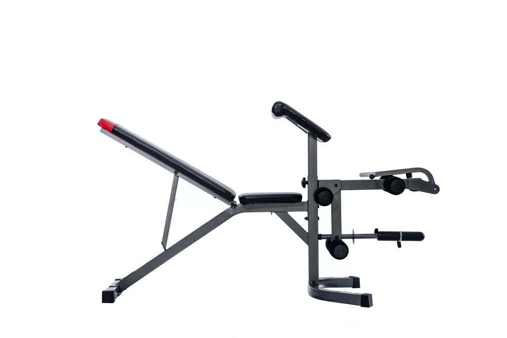 Shop the Adjustable Bench with preacher curl and leg extension for a versatile home gym experience in Vancouver.