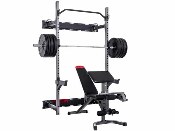Shop the X-RIVAL AWR92 Folding Power Rack for your home gym in Vancouver. Perfect for weightlifting and strength training.