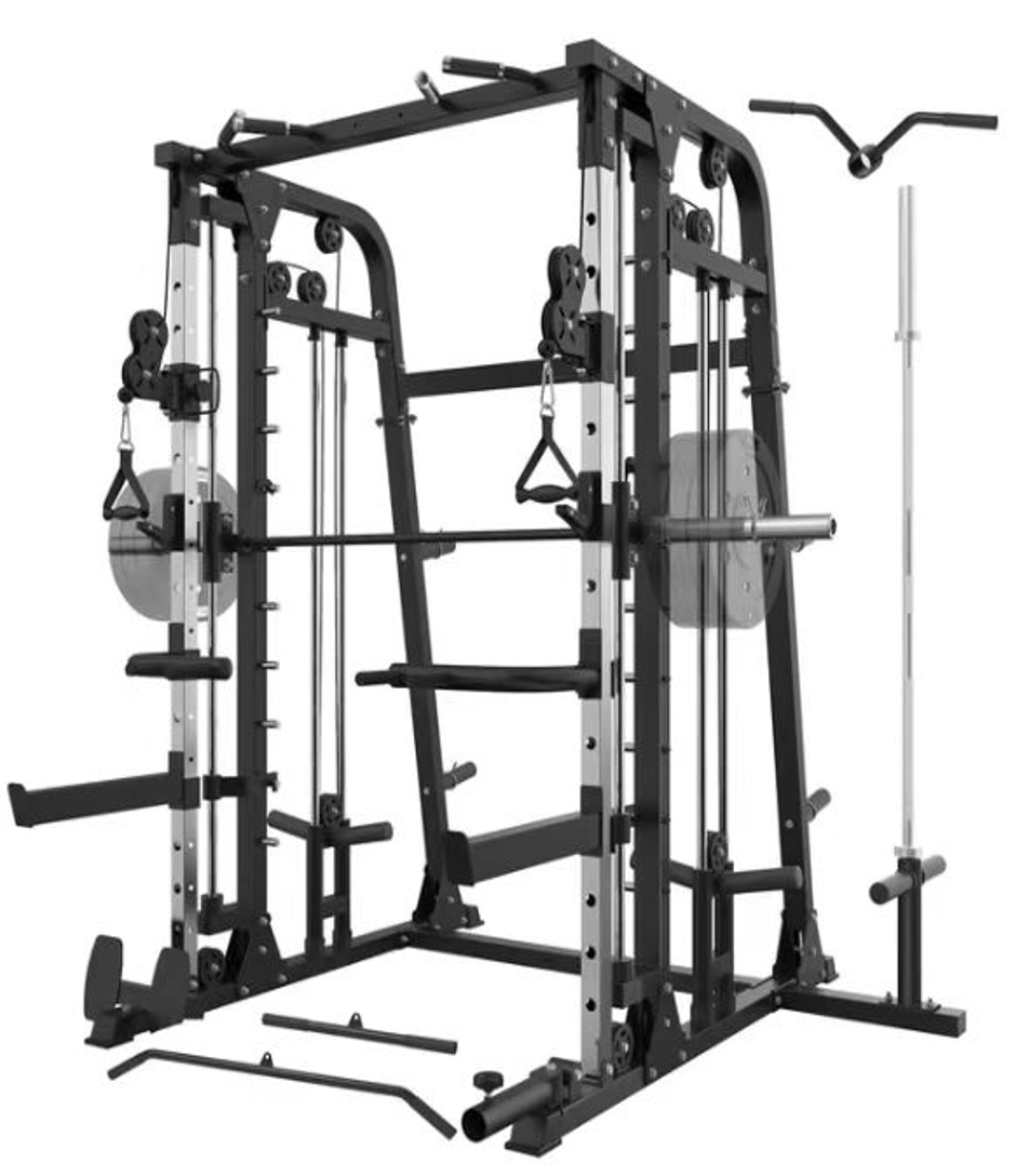 Multi-Function Smith Machine X-RIVAL XRSF10 for home gym in Vancouver, ideal for strength training and weightlifting.