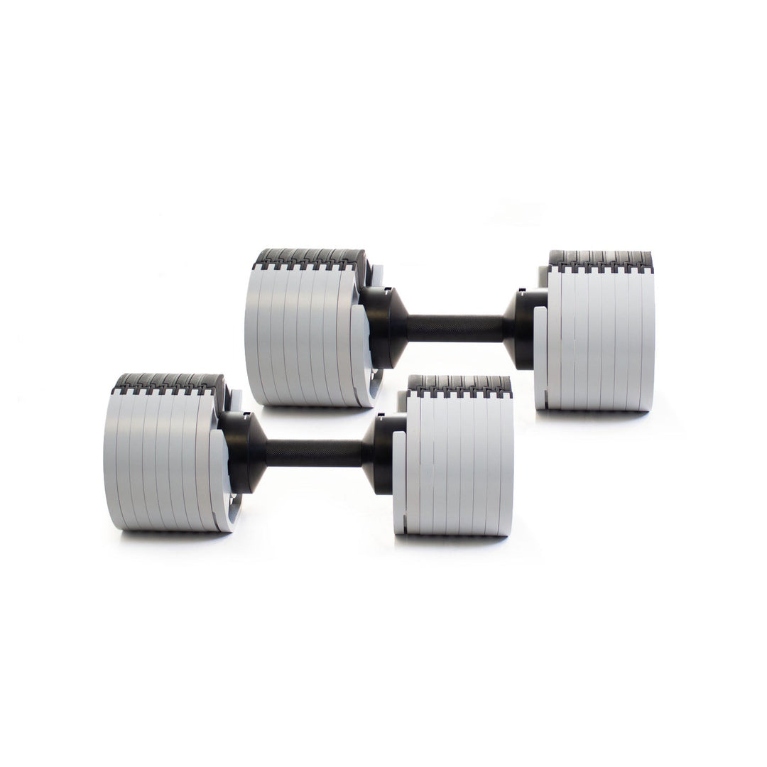 Nuo Style Adjustable Dumbbells 50LB pair for versatile training; perfect for home gym Vancouver and fitness enthusiasts.