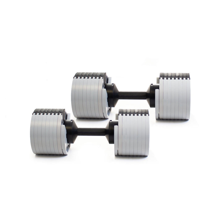 Nuo Style Adjustable Dumbbells 50LB pair for versatile training; perfect for home gym Vancouver and fitness enthusiasts.